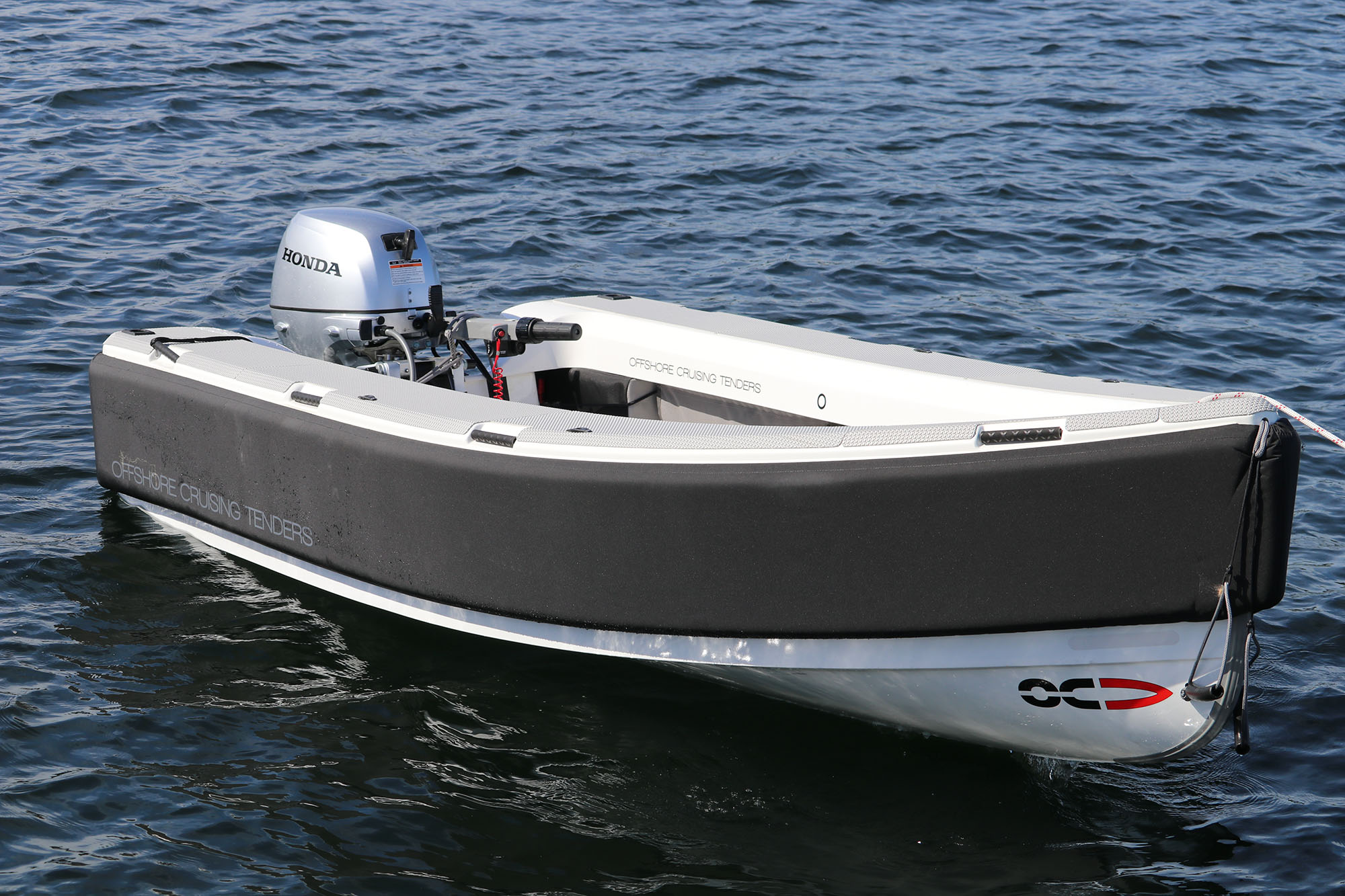  NEW 2022 Offshore Cruising Tender, OCT 350. Carbon/glass composit. Honda 20HP Elect start/tilt 